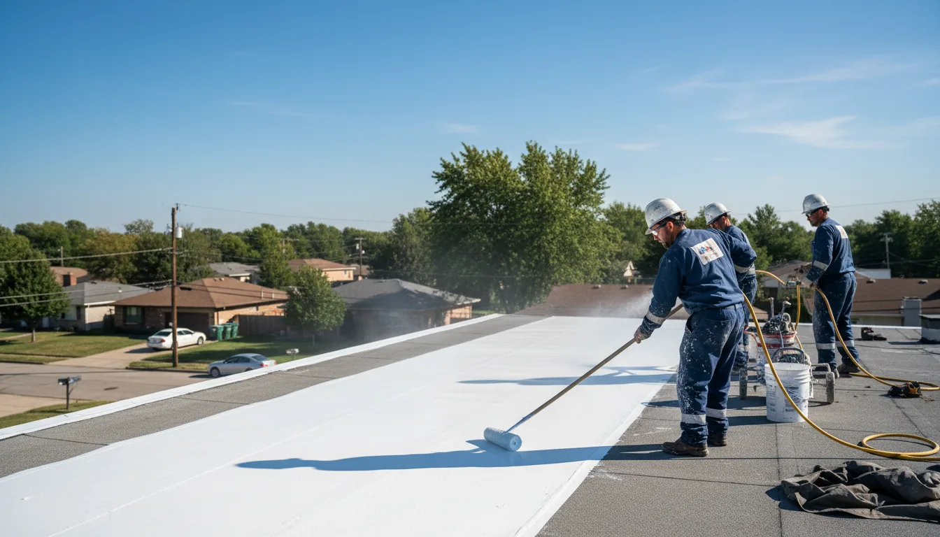Commercial roof coating in Otis, KS near me